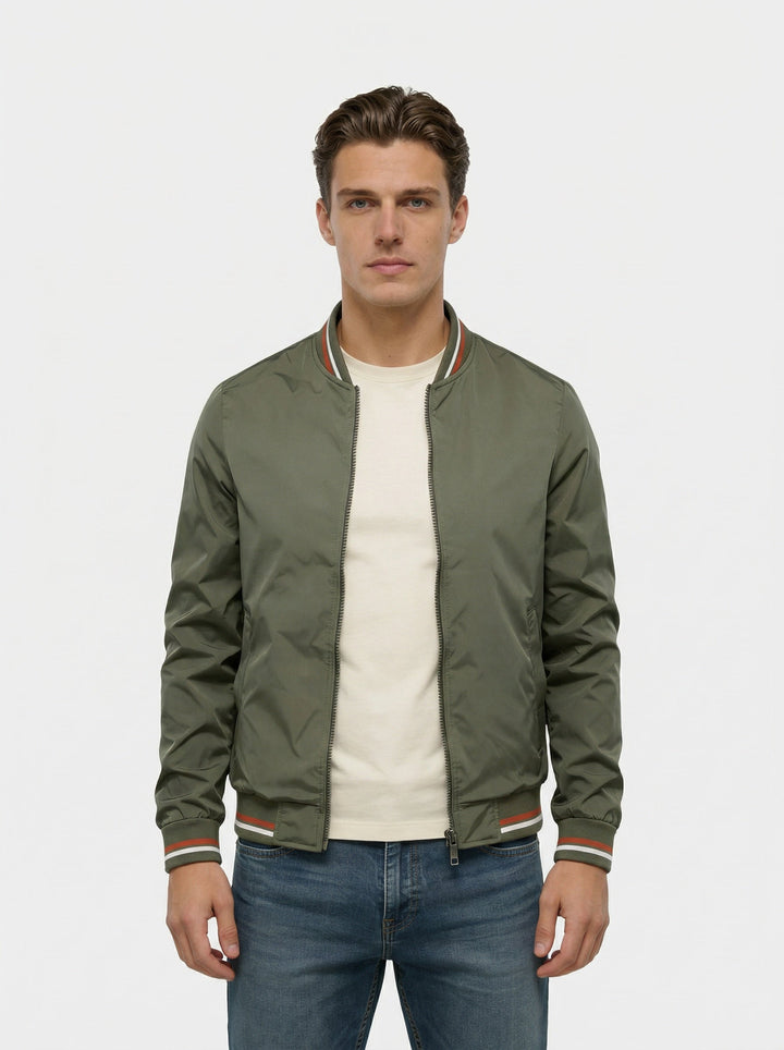 Men's Comfortable Zip-Up Bomber Jacket