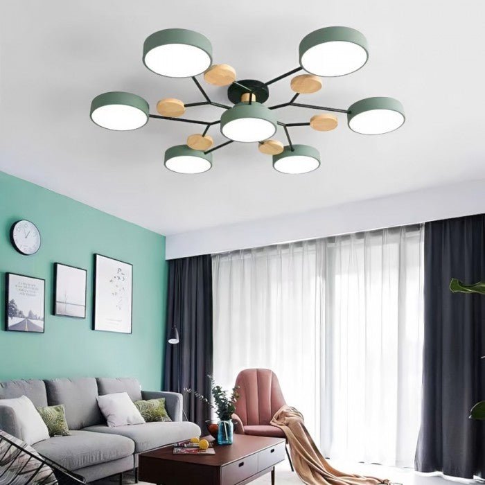 Scandinavian Ceiling Lamp – Elegant, Sustainable Branch Design with LED Technology
