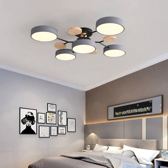 NordicGlow | Verzweigte LED-Deckenlampe im skandinavischen Stil