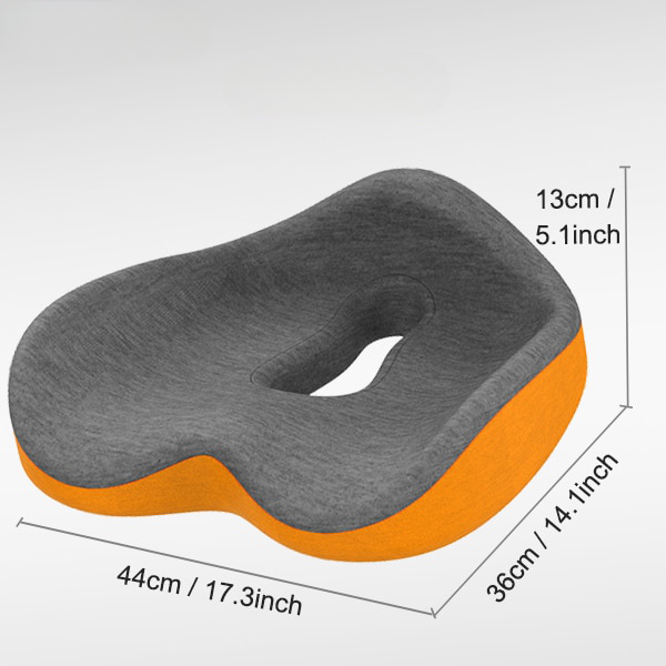 Orthopädisches Sitzkissen für den Stuhl