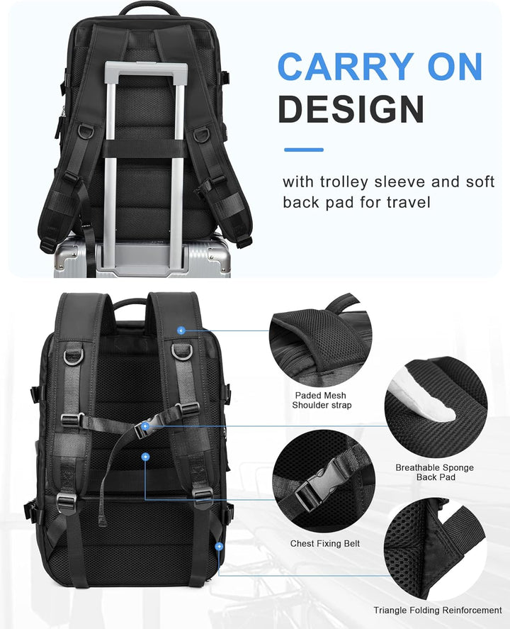 Multi-Compartment Laptop Bag with Adjustable Strap