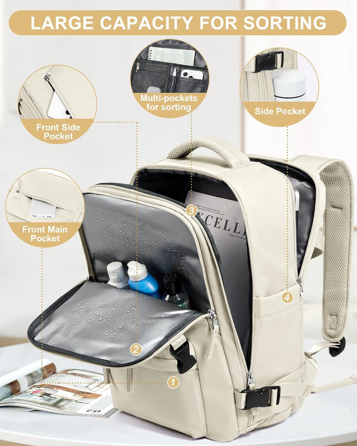 Multi-Compartment Laptop Bag with Adjustable Strap