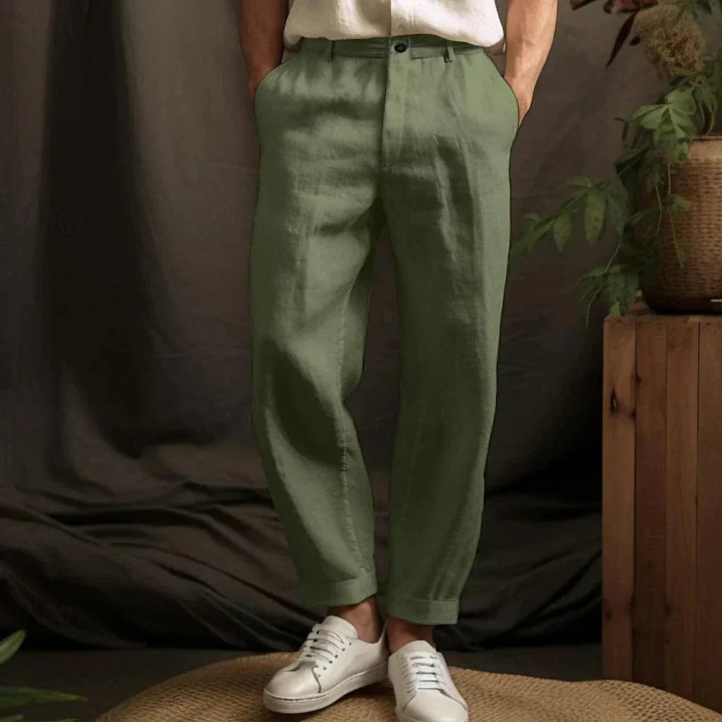 Men’s Linen Casual Trousers – Airy Style for Summer Days