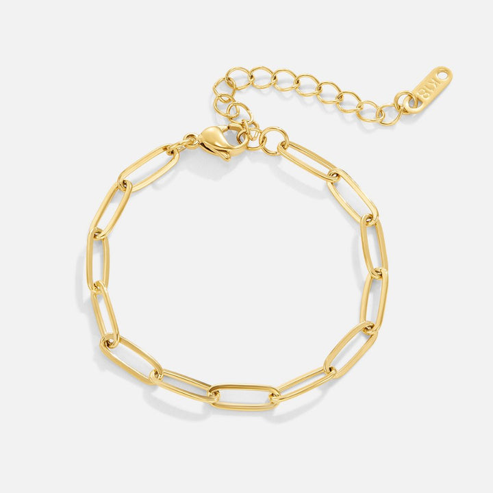 Elegant gold bracelet with refined design