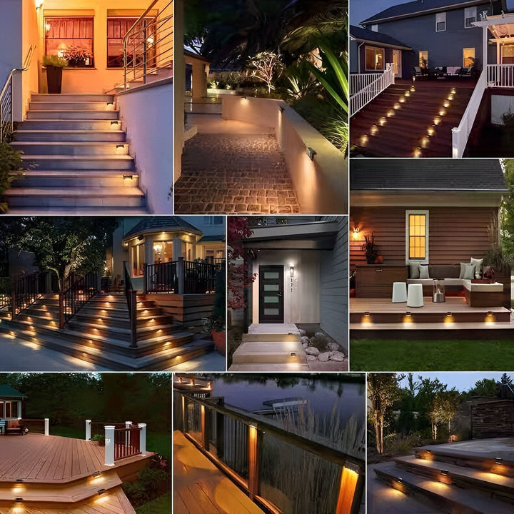 6+2 FREE | Solar Garden Light | Waterproof Outdoor LED Light | Warm Light | Safe, Atmospheric Lighting