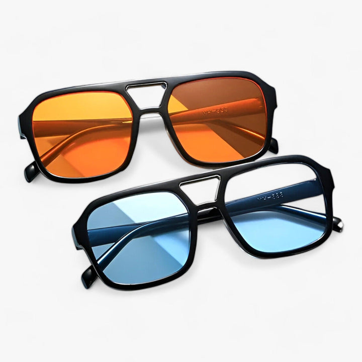 Vintage Square Sunglasses with UV400 Protection