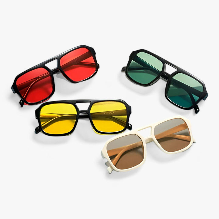 Vintage Eckige Sonnenbrille mit UV400-Schutz