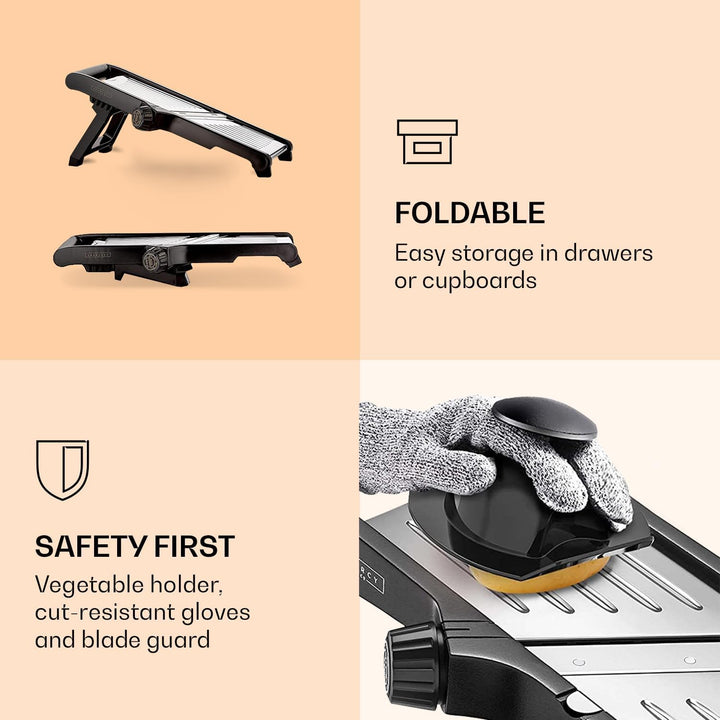Premium Food Slicer With Cut-Resistant Gloves