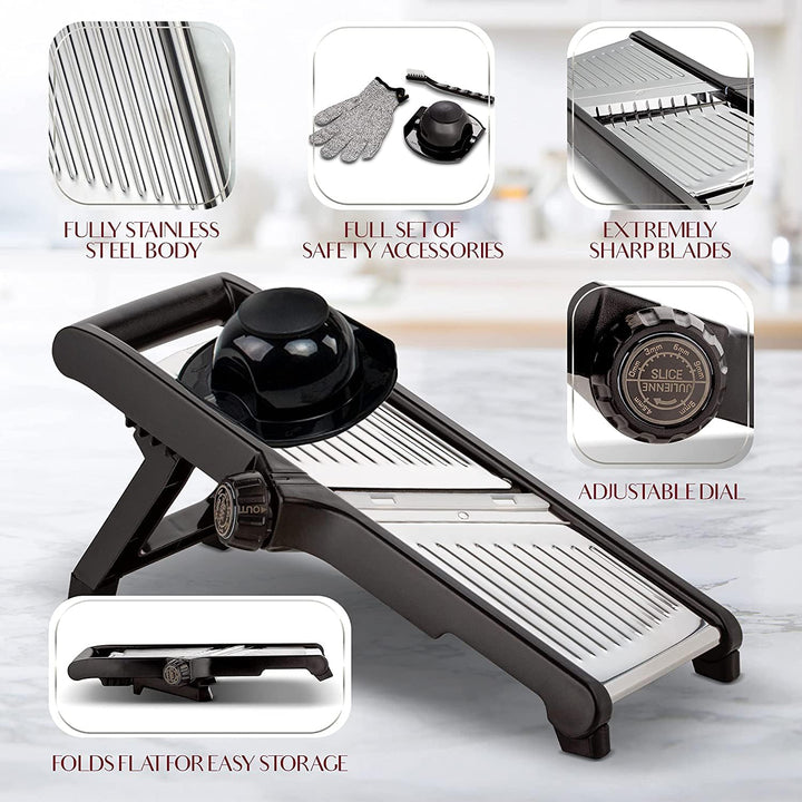 Premium Food Slicer With Cut-Resistant Gloves