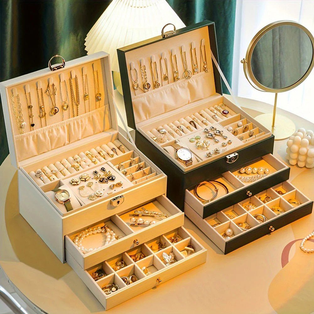Premium Leather Jewellery Organiser