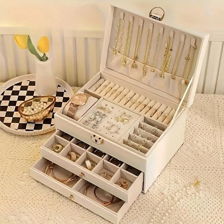 Premium Leather Jewellery Organiser
