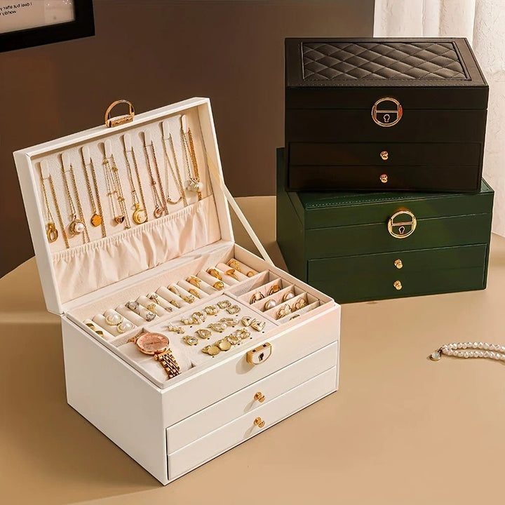 Premium Leather Jewellery Organiser