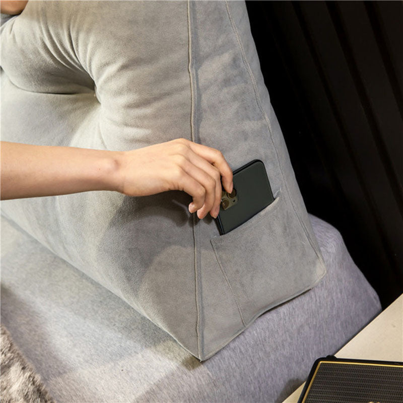 Wedge pillow for bed & sofa | Back and neck support when sitting upright | 3 sizes