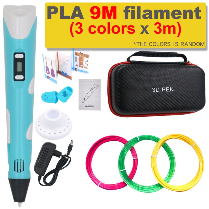 DIY 3D Printing Pen with 200M of PLA Filament, Gift for Children