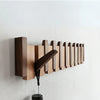 Durable Wooden Wall Coat Rack with Musical Design