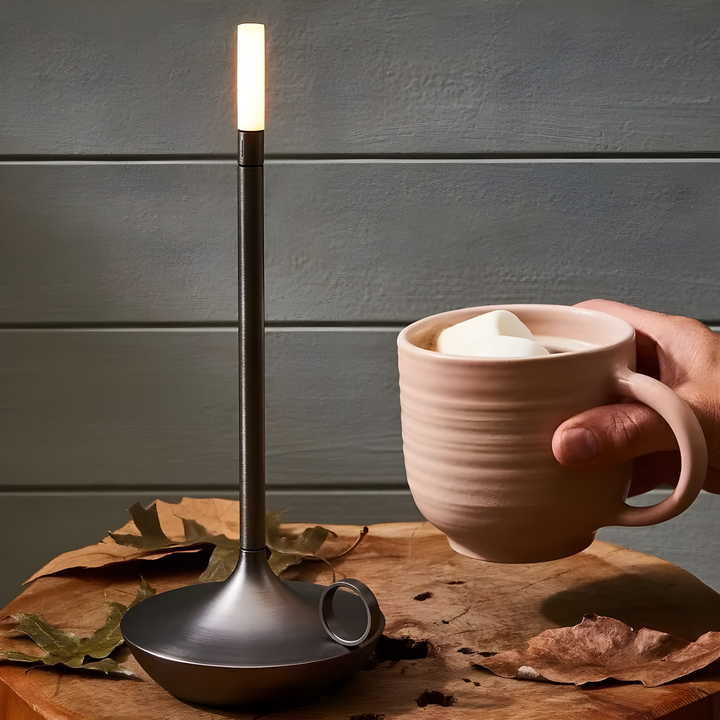GlareEssence Modern LED Lamp | Dimmable Rechargeable Light for Cosy, Stylish Spaces
