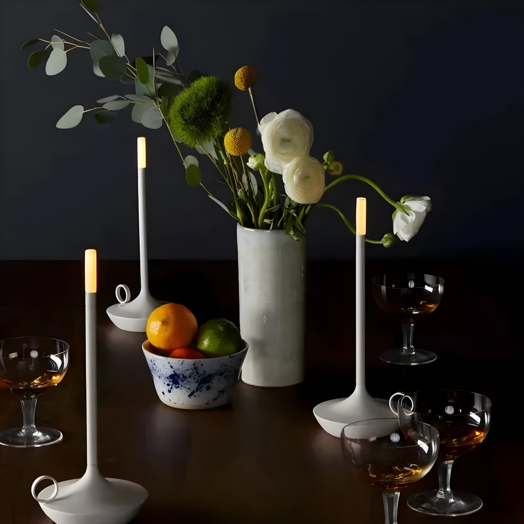 GlareEssence Modern LED Lamp | Dimmable Rechargeable Light for Cosy, Stylish Spaces