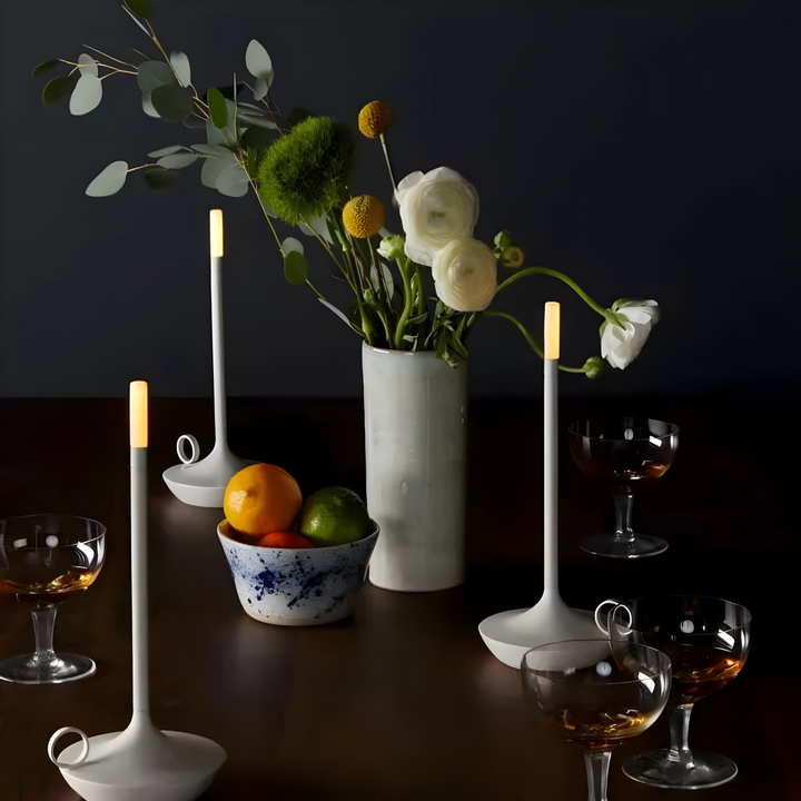 GlareEssence Modern LED Lamp | Dimmable Rechargeable Light for Cosy, Stylish Spaces