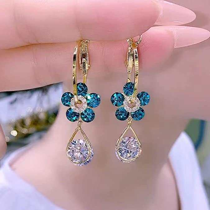 Luxurious Floral Motif Earrings – LunaBloom
