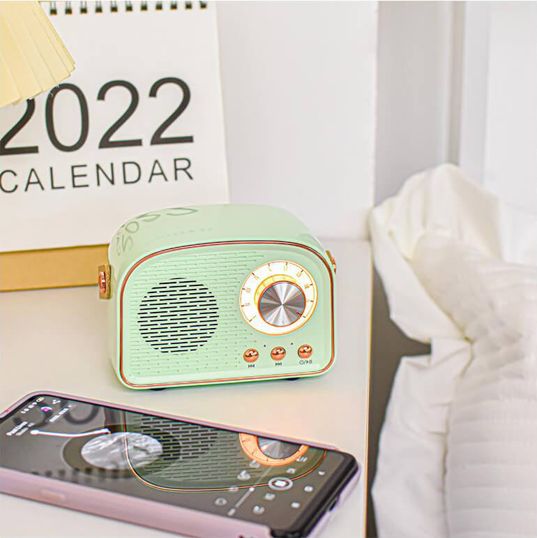 Sandsberg Retro Radio Bluetooth Speaker | Wireless | Portable | Elegant Sound for Home and On the Go