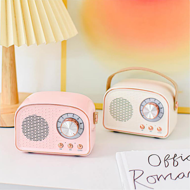 Sandsberg Retro Radio Bluetooth Speaker | Wireless | Portable | Elegant Sound for Home and On the Go