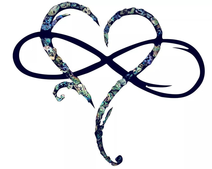 Iron Wall Decoration – Infinite Heart Design for Lasting Style
