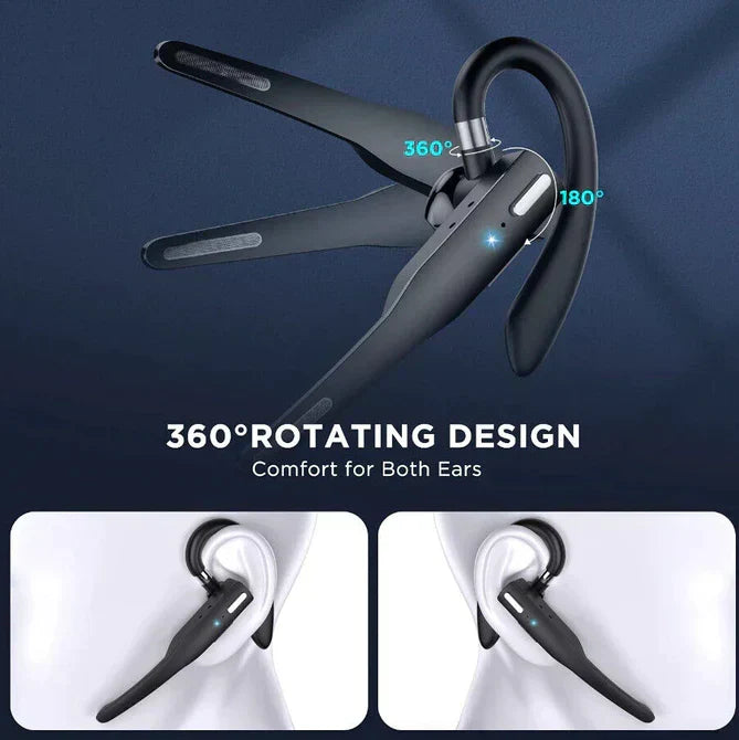 Trucker Dual Mic Bluetooth 5.1 Wireless Headset with Noise Cancellation