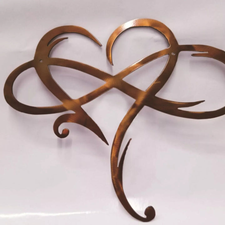 Iron Wall Decoration – Infinite Heart Design for Lasting Style