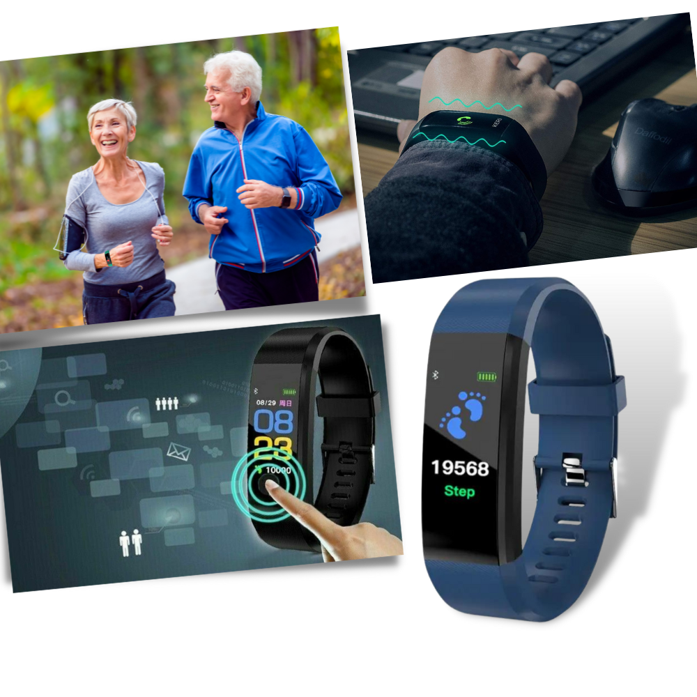 Smartwatch for Seniors with Heart Rate and Blood Pressure Monitoring | Karnz