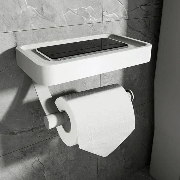 Stalux Toilet Roll Holder with Shelf