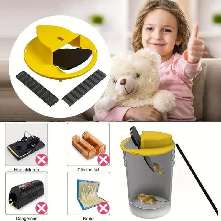 Musefelle Multi-Catch Mouse Trap | Automatic Tilting Function | Safe for Children and Pets