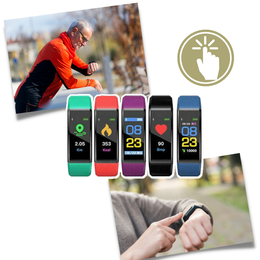 Smartwatch for the Elderly - Easy to Use - Health and Fitness Monitoring