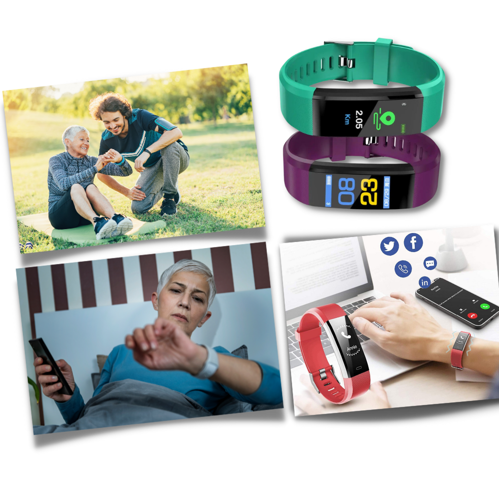 Smartwatch für Senioren - Einfach zu Bedienen - Gesundheits- und Fitnessüberwachung