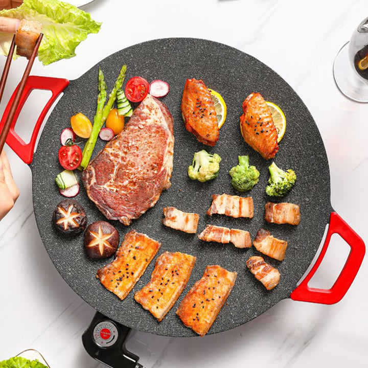PrimeGrill Smokeless Smart Grill | Compact Electric Grill with Adjustable Heat Settings and Easy Cleaning