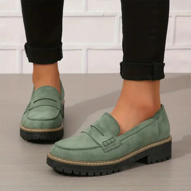 Orthopaedic Comfort Loafers with Padded Platform Sole