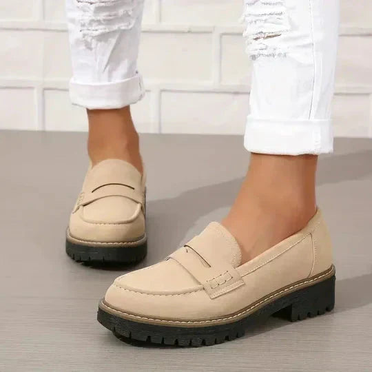 Orthopaedic Comfort Loafers with Padded Platform Sole