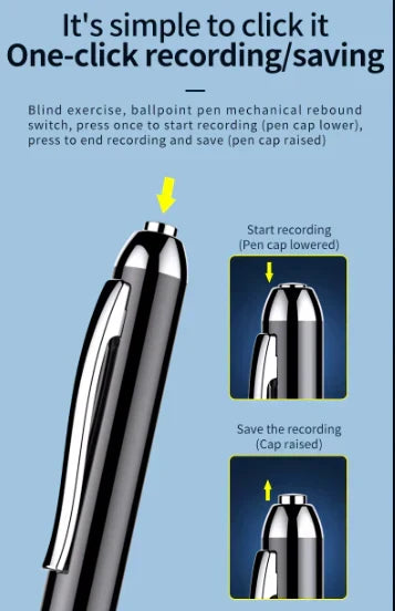 Auralis Voice-Activated Pen Recorder for Discreet Notes