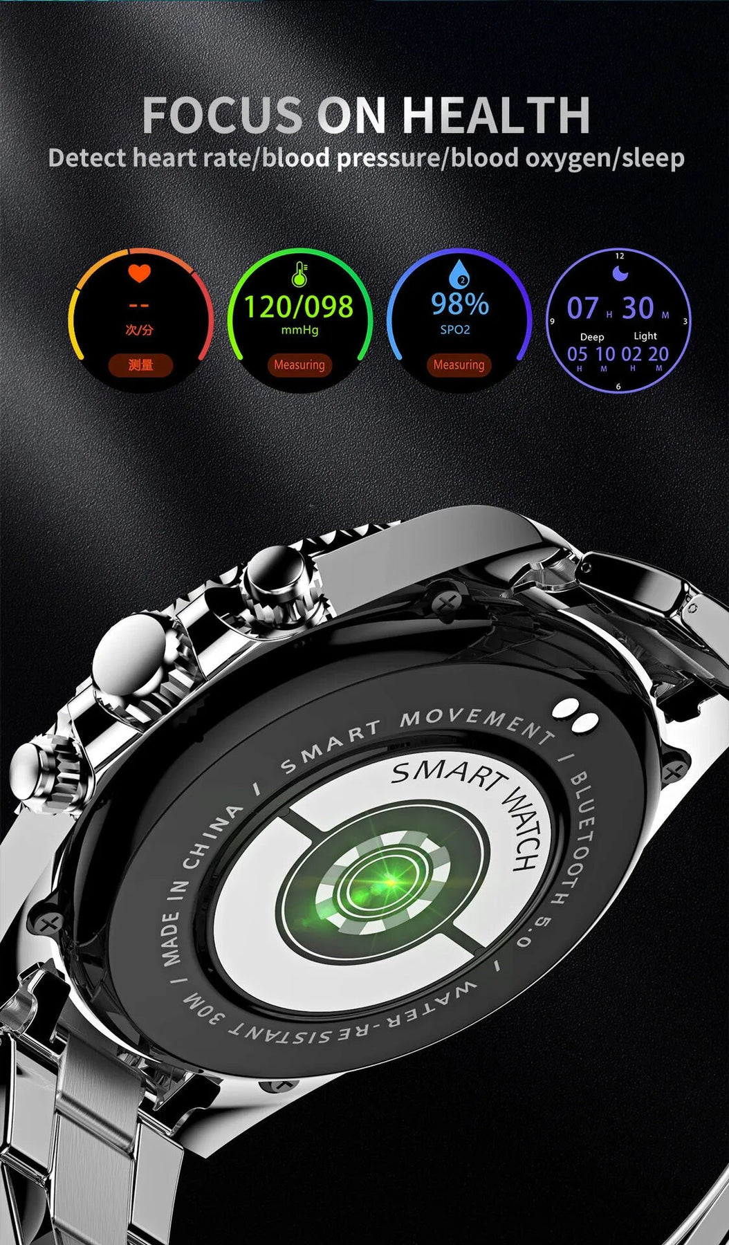 TimeMaster Smartwatch - Elegant Steel | Advanced Technology