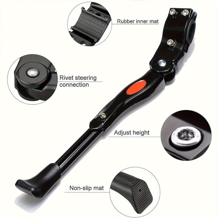 Adjustable Bicycle Stand - Sturdy Side Kickstand for Bicycles