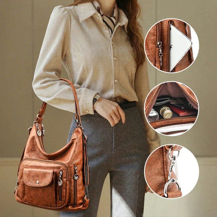 Soft Leather Shoulder Bag | Large Capacity – Versatile Design