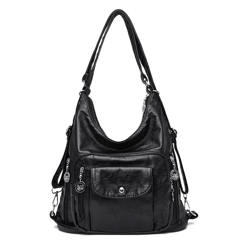 Soft Leather Shoulder Bag | Large Capacity – Versatile Design