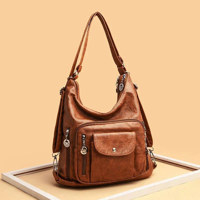 Soft Leather Shoulder Bag | Large Capacity – Versatile Design
