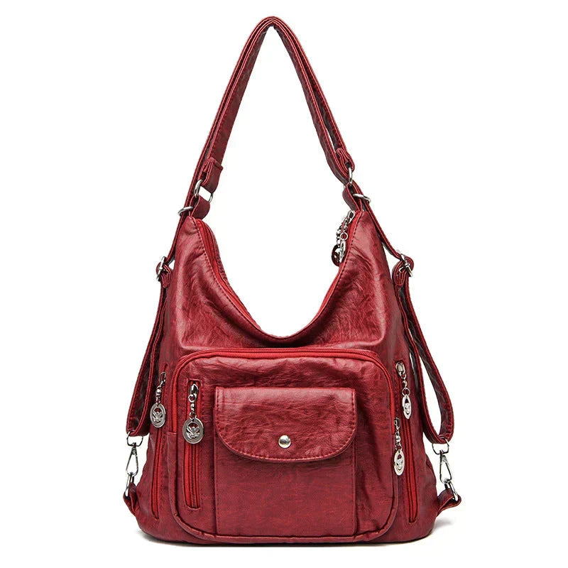 Soft Leather Shoulder Bag | Large Capacity – Versatile Design