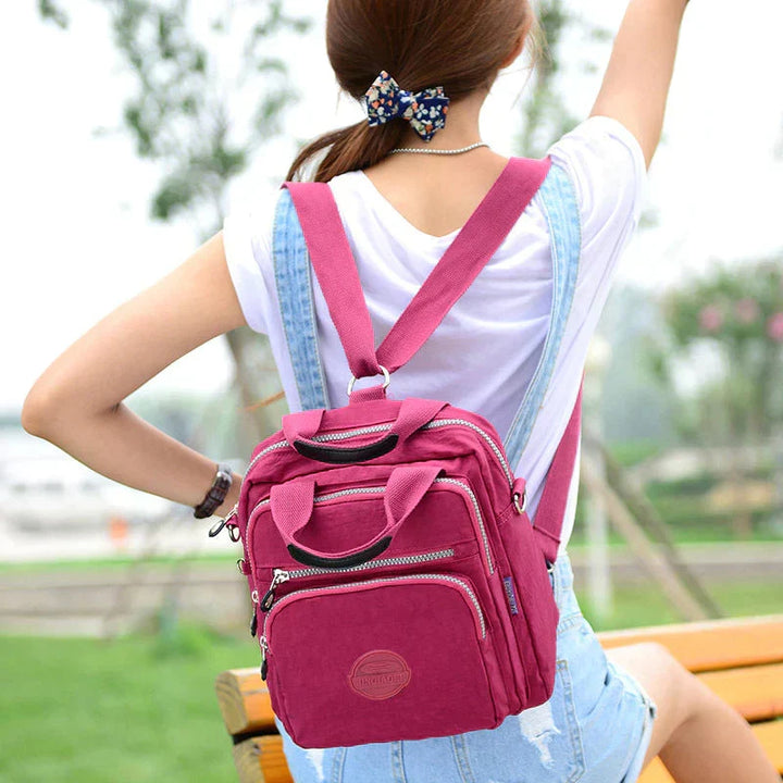 Waterproof Nylon Backpack | Multi-Layer | Sleek Design