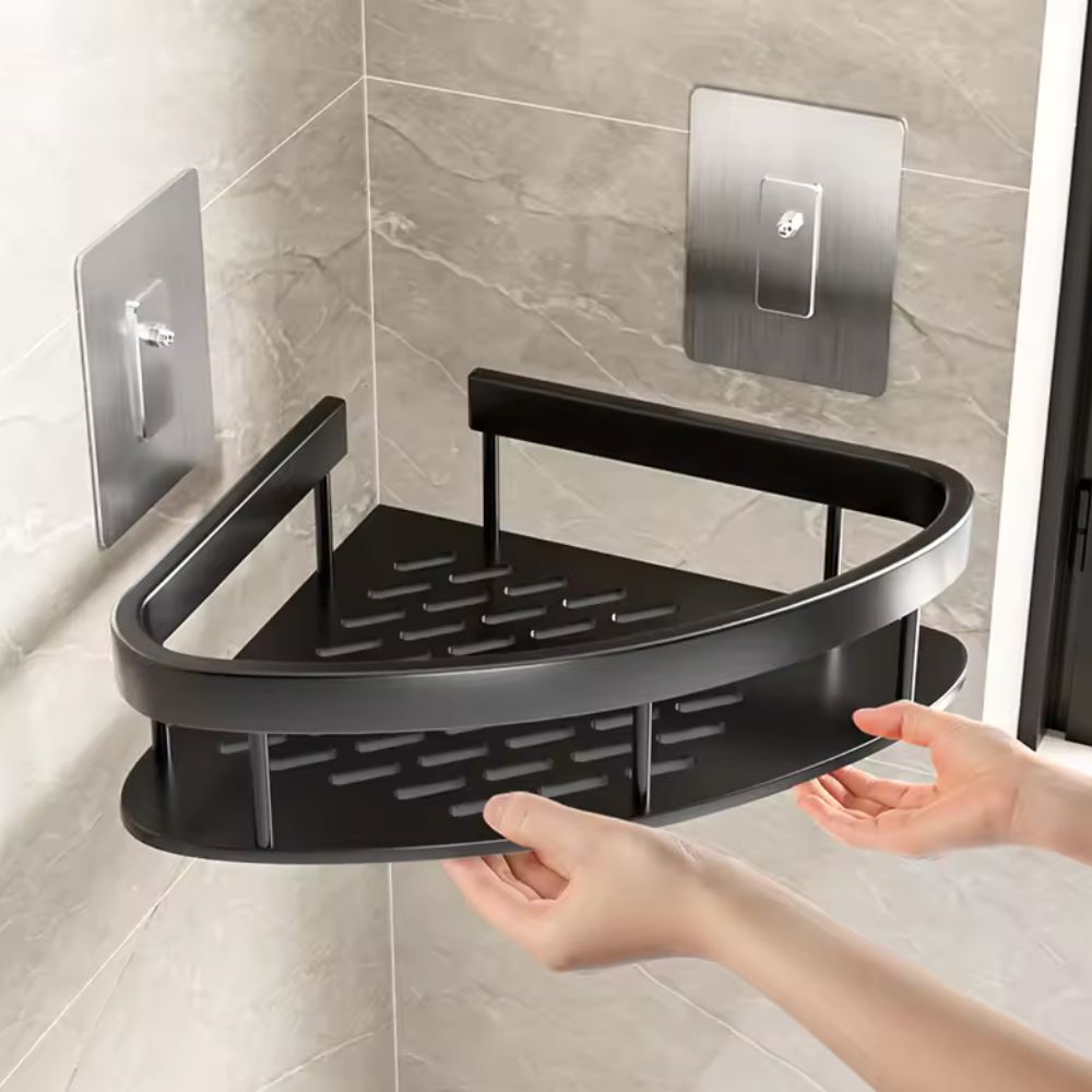 Duschablage aus Aluminium - Selbstklebend | Rostfrei | Elegant