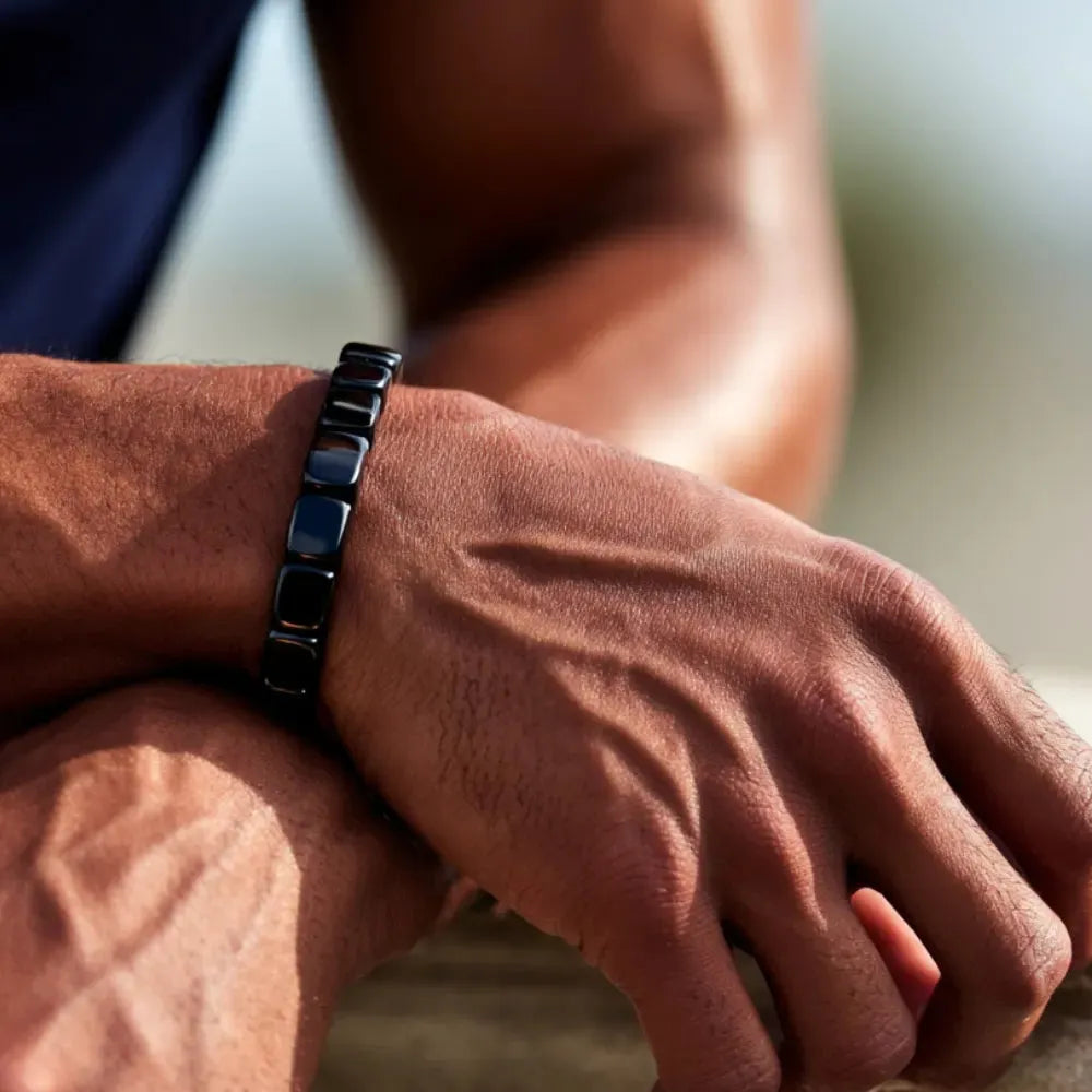 Men's Hematite Bracelet – Elegance, Strength & Stylish Energy