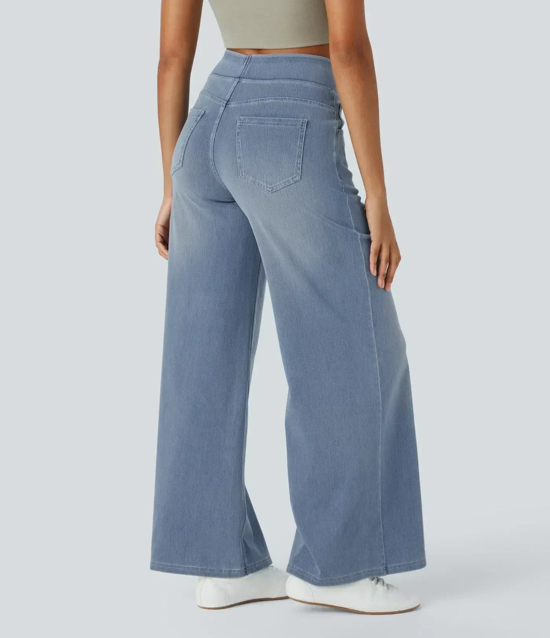 High-Waisted Trousers - Stretch & Comfort All Day Long