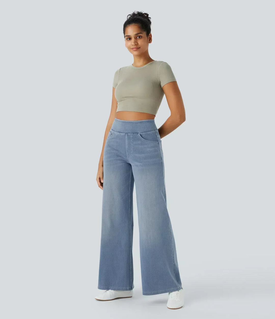 High-Waisted Trousers - Stretch & Comfort All Day Long
