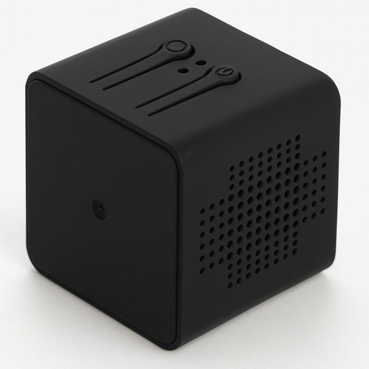 Überwachungskamera für innen und außen | Mini-WLAN-Kamera mit Live-Übertragung aufs Handy | Kabellos und kompakt | MiniGuardiano
