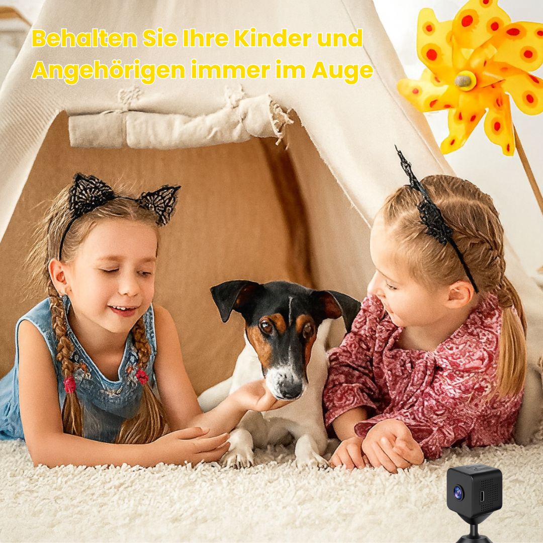 Indoor and Outdoor Surveillance Camera | Mini Wi-Fi Camera with Live Streaming to Your Mobile | Wireless and Compact | MiniGuardian